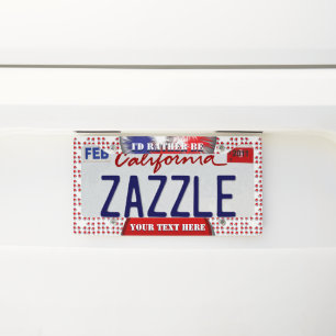 Create your own license plate frame