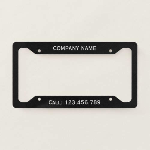 Create Your Own License Plate Frame