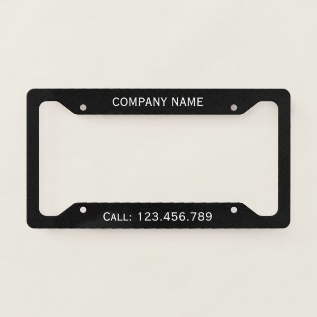 Create Your Own License Plate Frame (Front)