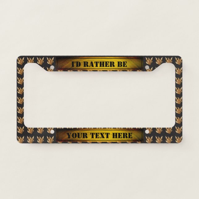 Create your own license plate frame (Front)