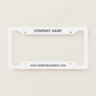 Create Your Own License Plate Frame