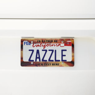 Create your own license plate frame