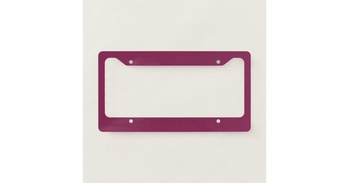 Create Your Own License Plate Frame Zazzle