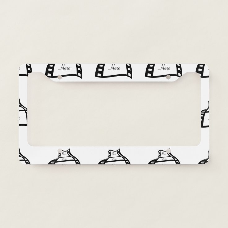 Create Your Own License Plate Frame Zazzle