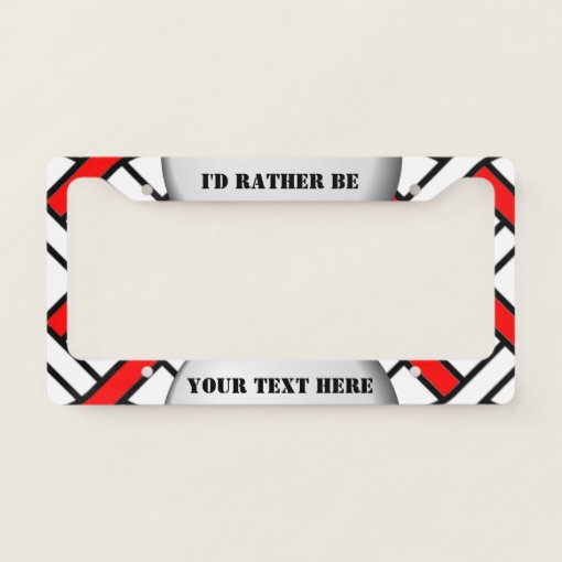 Create your own license plate frame Zazzle