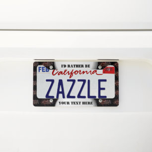 Create your own license plate frame