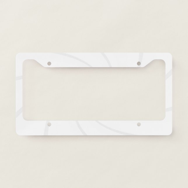 Create Your Own License Plate Frame (Front)