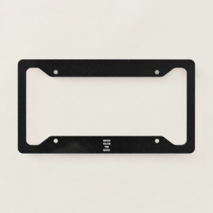 Create Your Own License Plate Frame
