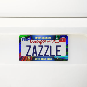 Create your own license plate frame