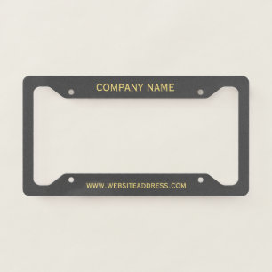 Create Your Own License Plate Frame