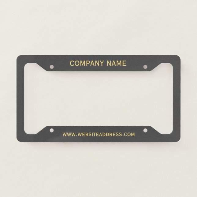 Create Your Own License Plate Frame (Front)