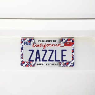 Create your own license plate frame