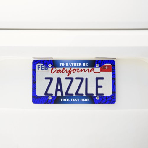 Create your own license plate frame