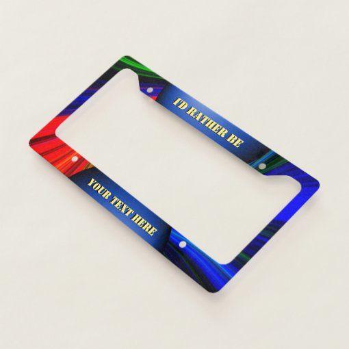Create your own license plate frame Zazzle