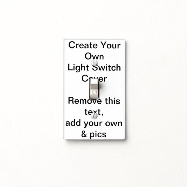 Create Your Own Light Switch Cover (In Situ)