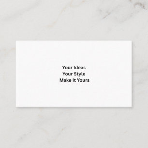 Create Your Own Light White Matte Business Card