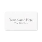 Create Your Own Light White Matte Business Cards