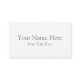 Create Your Own Light White Matte Business Cards