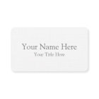 Create Your Own Light White Matte Business Cards
