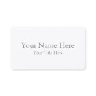 Create Your Own Light White Matte Business Cards
