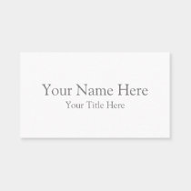 Create Your Own Light White Matte Business Cards