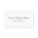 Create Your Own Light White Matte Business Cards