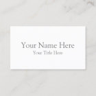 Create Your Own Light White Matte Business Cards