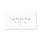 Create Your Own Light White Matte Business Cards