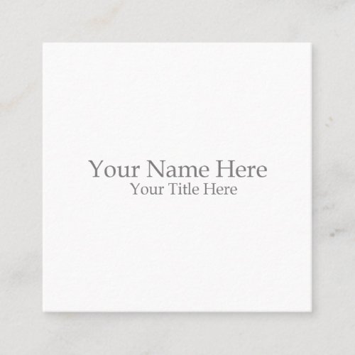 Create Your Own Light White Matte Business Cards