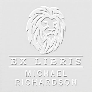 Create Your Own Lion Emblem Ex Libris Embosser