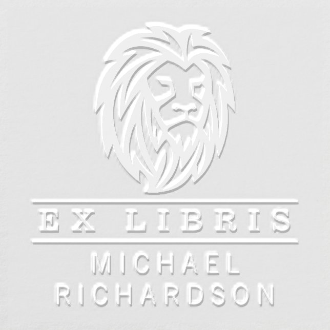 Create Your Own Lion Emblem Ex Libris Embosser (Design)