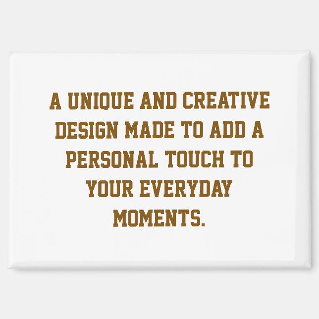 Create Your Own Locker Magnet (Front)