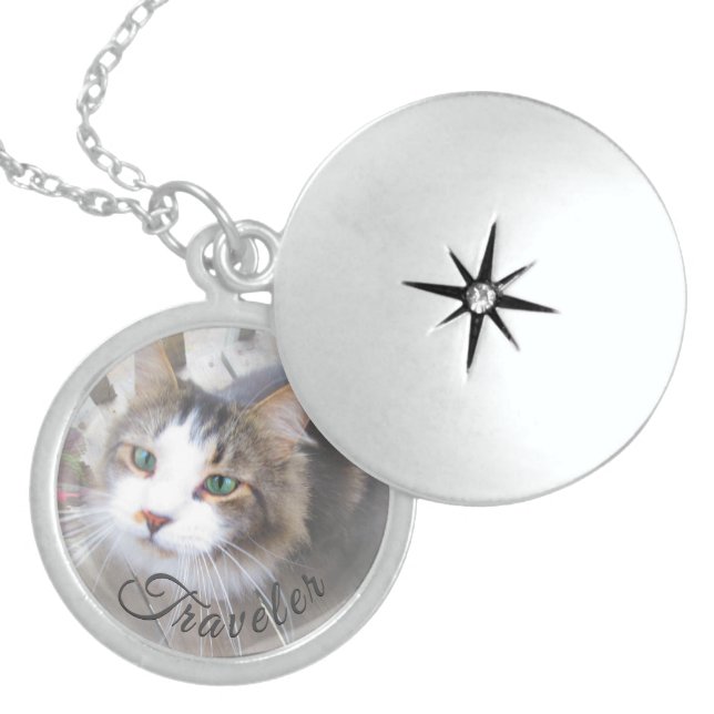 Create Your Own Locket w Frosted Edges Custom Name (Front)