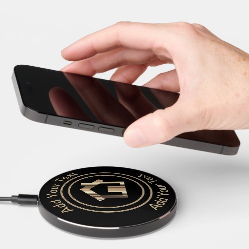 Create Your Own _ Logo and Text  Wireless Charger