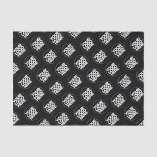 Create your own logo black business pattern tissue paper