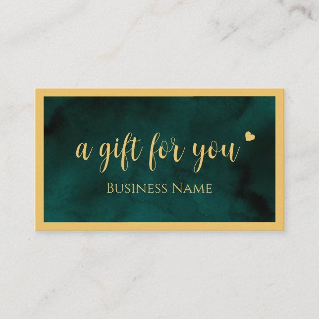 Create your own Logo Budget Gold Gift Certificate (Front)
