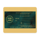 Create your own Logo Budget Gold Gift Certificate