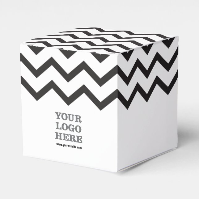 Create Your Own Logo Favor Boxes (Front Side)