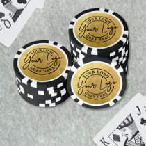 Create Your Own Logo Gold Poker Chips