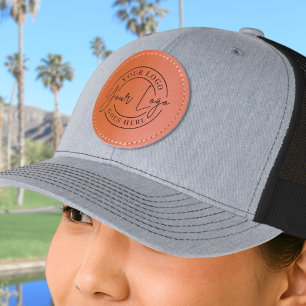 Create Your Own Logo Leather Patch Hat