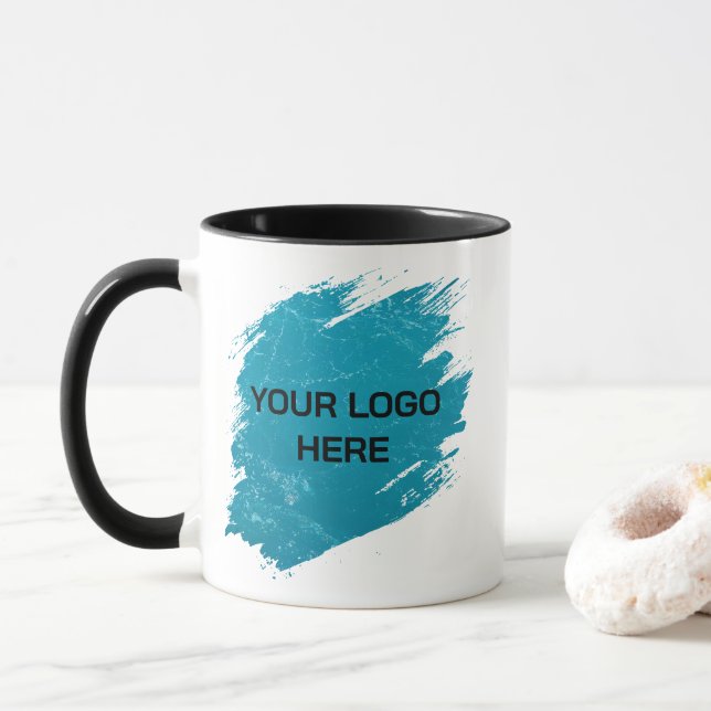 Create Your Own Logo Mug– Perfect for Office Mug (With Donut)