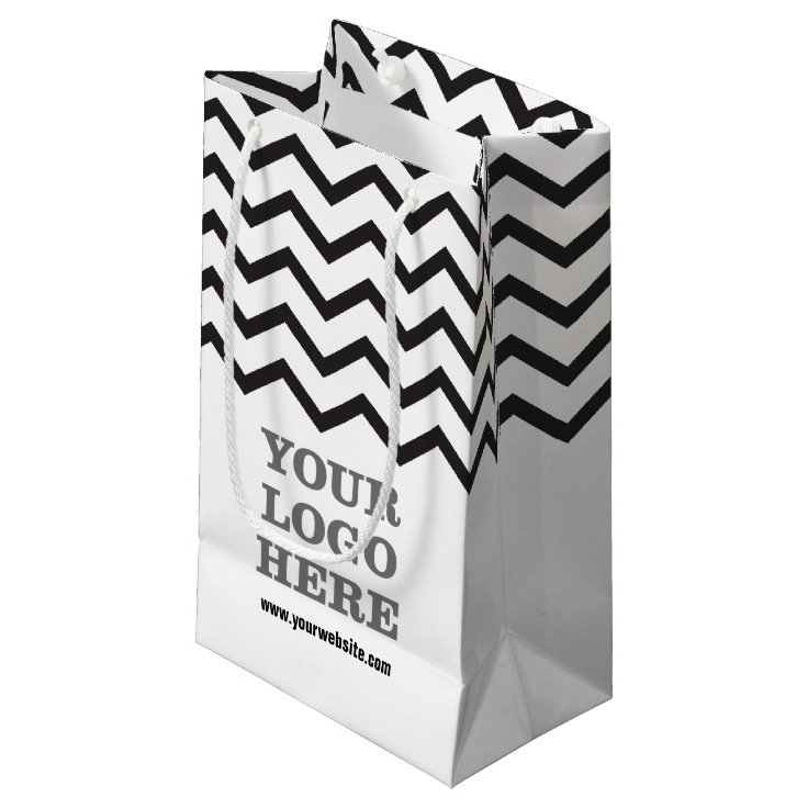 Create Your Own Logo Small Gift Bag Zazzle