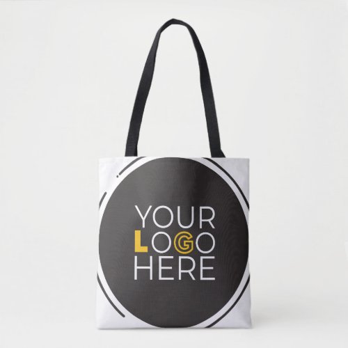 Create Your Own Logo Tote Bag Modern Simple Unique
