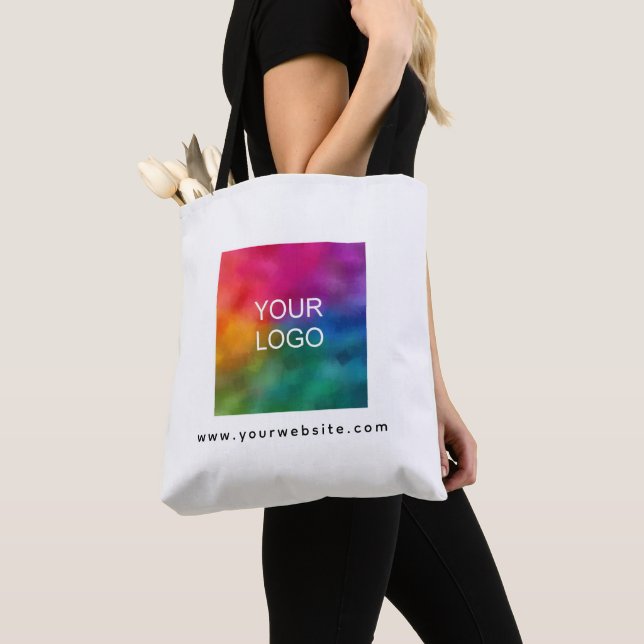 Create Your Own Logo Web Address Template Tote Bag (Close Up)