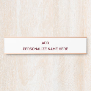 Create Your Own Long Hanging Name Plate
