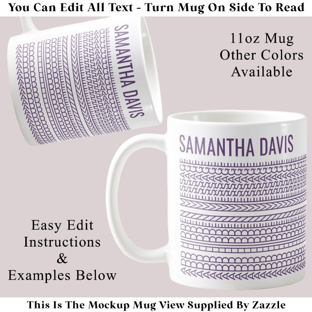 Create Your Own Long Hidden Message & Name 151PW  Coffee Mug (Creator Uploaded)