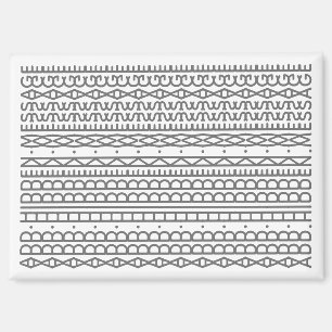 Create Your Own Long Hidden Message & Name Gray Magnet