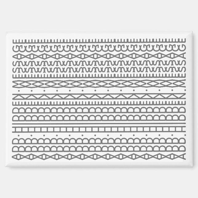 Create Your Own Long Hidden Message & Name Gray Magnet (Front)
