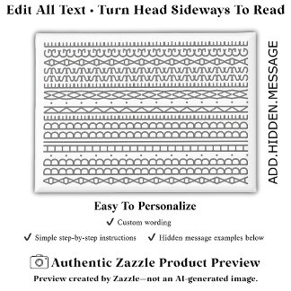 Create Your Own Long Hidden Message & Name Gray Magnet