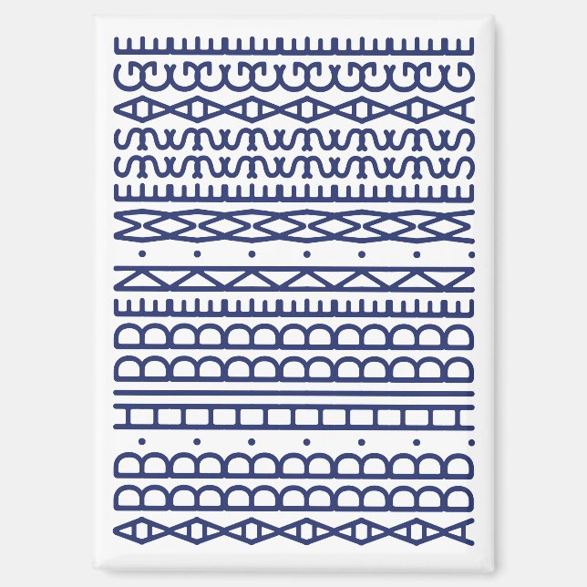 Create Your Own Long Hidden Message & Name Navy Magnet (Front)